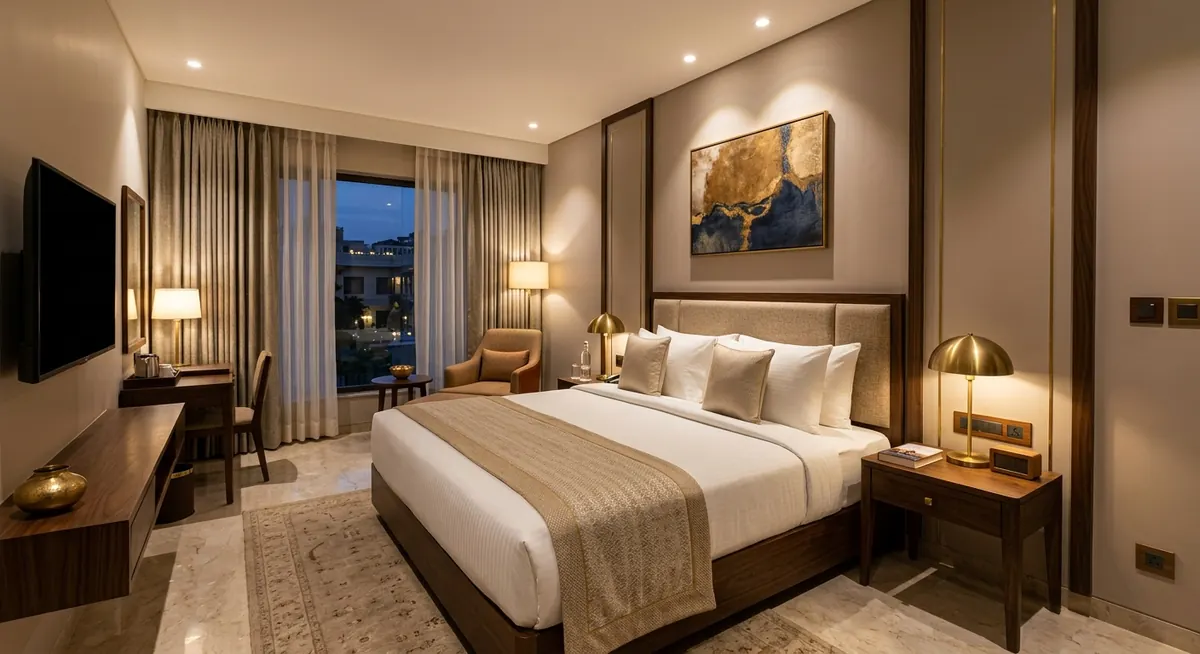 Deluxe room · double occupancy — illustrative